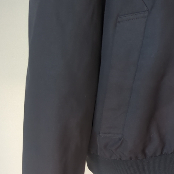 Topman Classic Black Bomber Jacket Size XL - Picture 2 of 8